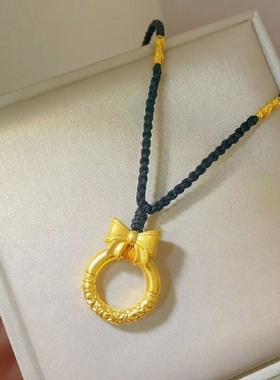 沙金在逃公主祥云如意项链女高级