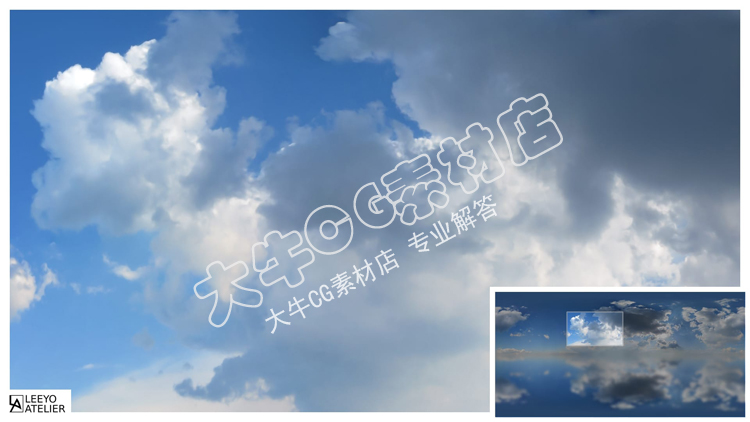 UE4虚幻5影视级天空8K超高清精美逼真天空球天空盒Skies-图0
