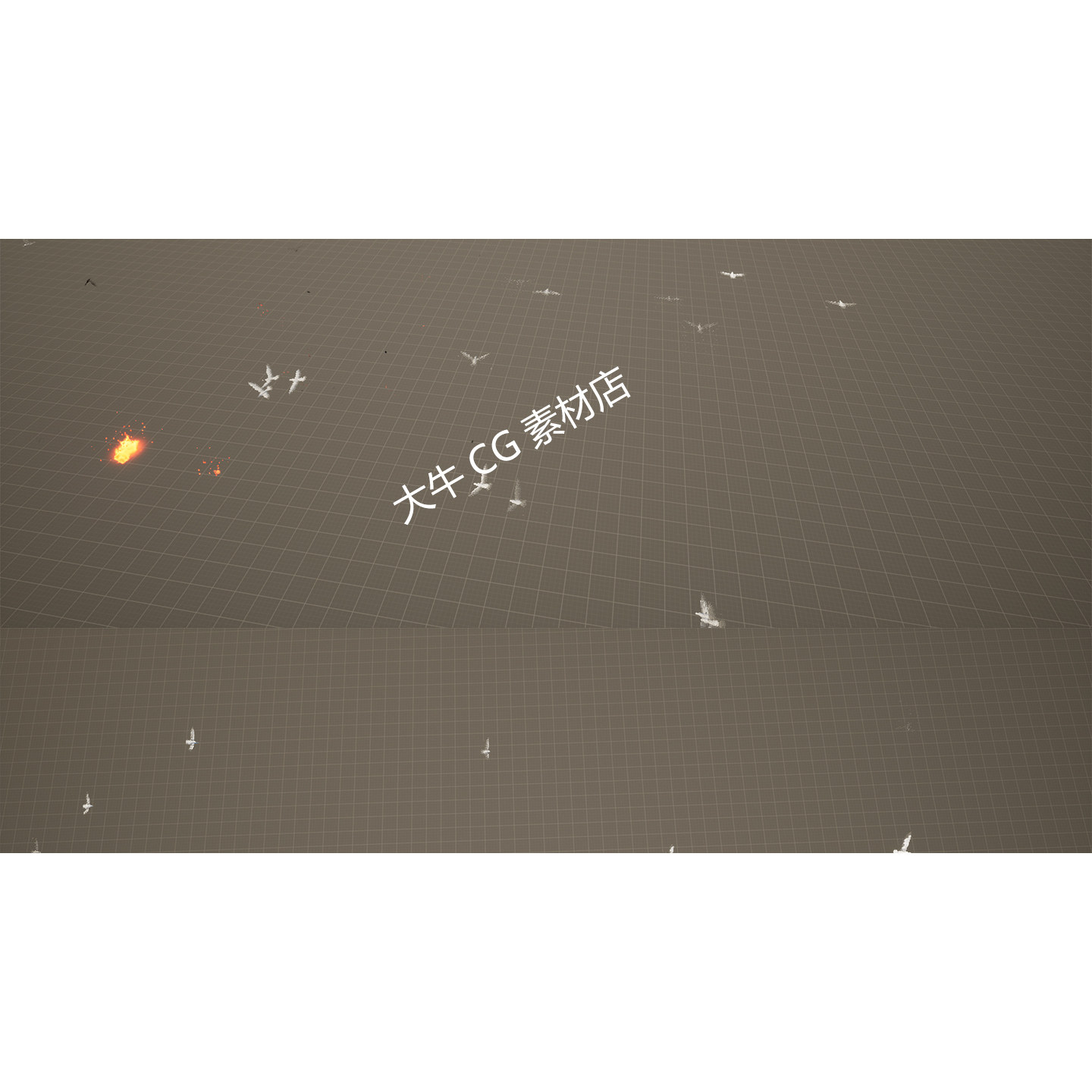 UE5虚幻 远景飞鸟动画氛围特效飞鸟海鸟群 飞虫特效场景特效素材,淘宝优惠券,粉丝福利购,淘宝优惠卷