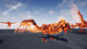 UE4/UE5 Unreal Birds and Beasts Flame Bird Flame Bird game animal characters are bound with actions