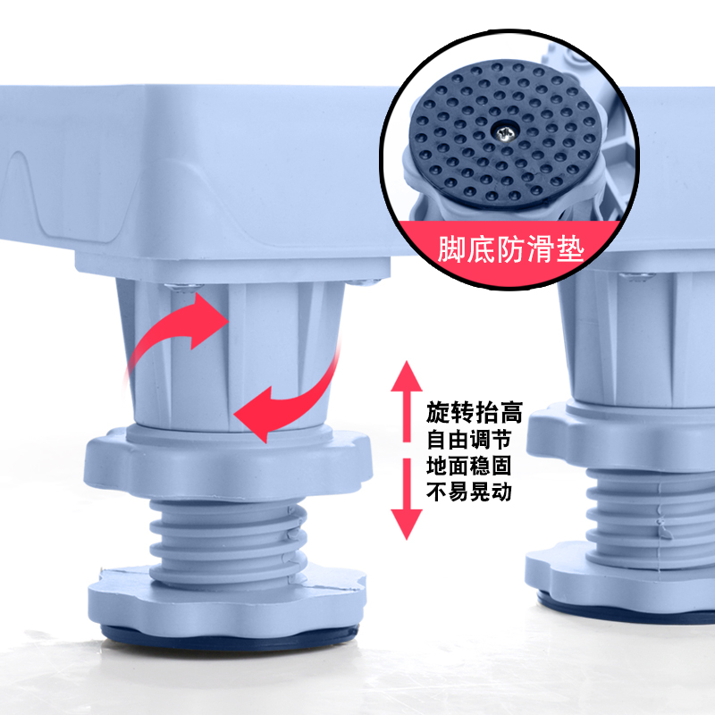 两门三开门冰箱底座托架万向轮通用支架可移动防水加高厨房脚架子 - 图2