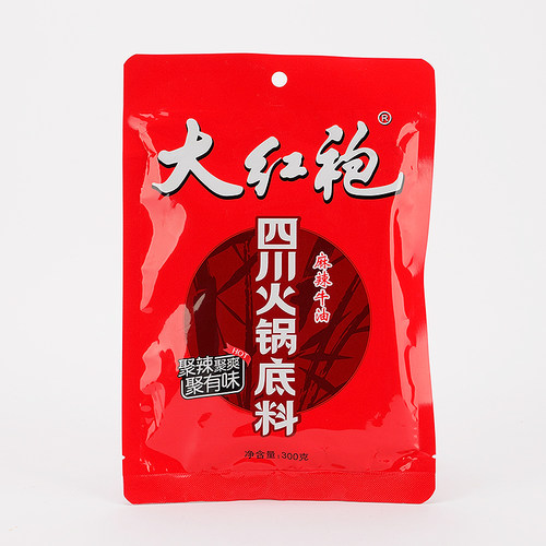大红袍四川火锅底料300g*1袋麻辣牛油火锅底料毛血旺麻辣烫烧牛肉 - 图3