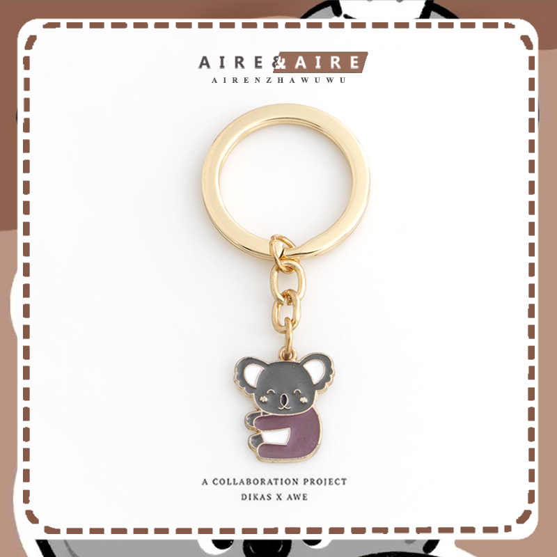 可爱考拉钥匙扣卡通包包耳机保护套挂件书包u盘防丢挂饰钥匙圈 - 图1