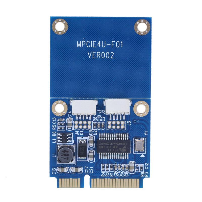 Mini pci-e转usb转接卡笔记本M.2 KEY A-E扩展双口usb2.0扩展卡 - 图2