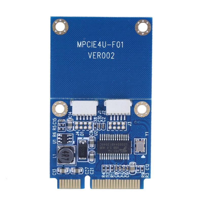 Mini pci-e转usb转接卡笔记本M.2 KEY A-E扩展双口usb2.0扩展卡 - 图3