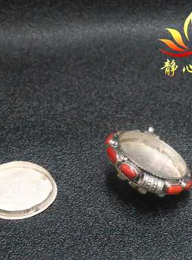 手工制作嘎乌盒925纯银手工女