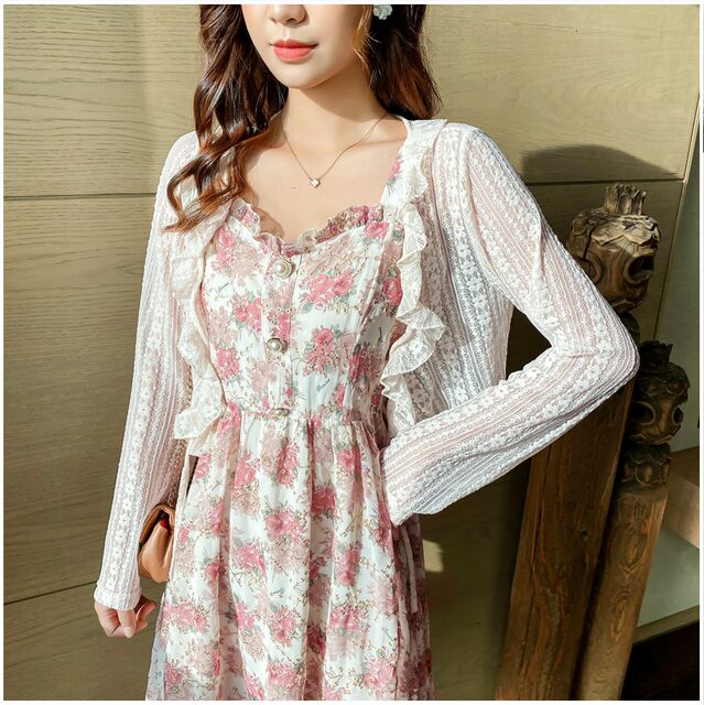 Zhang Mi Tang ເບິ່ງ retro, ອ່ອນໂຍນ, elegant ແລະ breathable cardigan