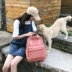 Túi xách thời trang nữ mới 2019 phiên bản Hàn Quốc của nữ sinh trung học đại học gió ba lô đơn giản đơn giản ba lô hoang dã thủy triều - Ba lô