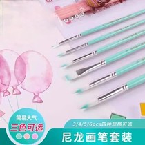 (Unicorn Deer) DIY Digital Oil Painting Super Cute Three Special Loaded Propylene Paintbrush Suit Gift Wrapping Beauty Cure