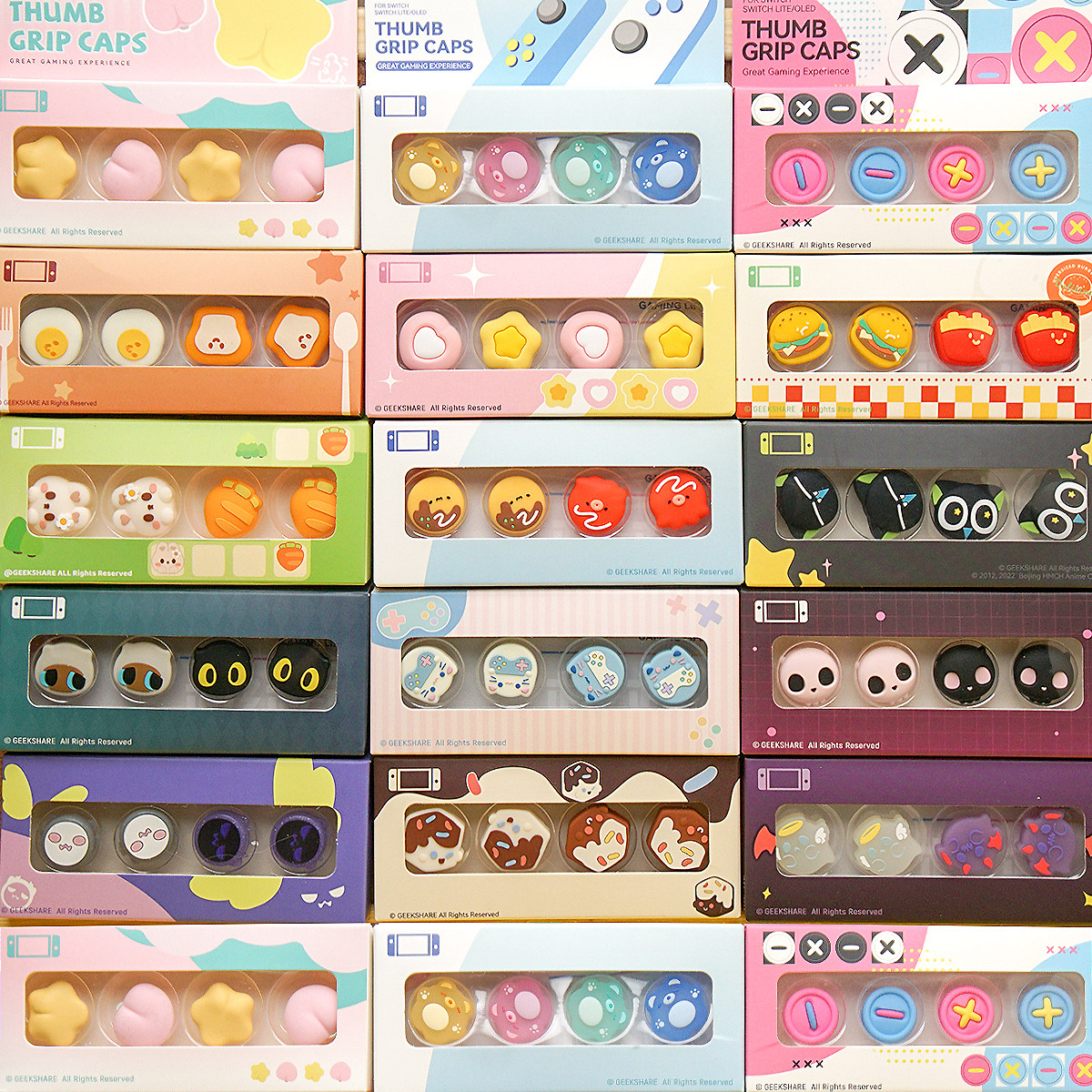 原神极想任天堂Switch摇杆帽按键帽oled配件NS硅胶手柄lite周边可爱