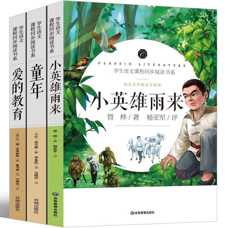 完整版六年级版童年书小英雄雨来管桦爱的教育亚米契斯原著高尔基的少年儿童正版上人民小说教育文学6年级课外书五年级意大利译文_虎窝淘