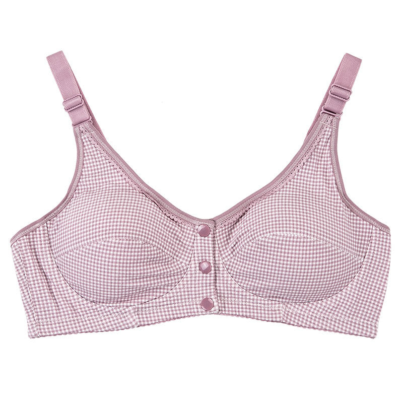 本命年属马妈妈前扣纯棉内衣女老人文胸中老年红色无钢圈胸罩聚拢,淘宝优惠券,粉丝福利购,淘宝优惠卷