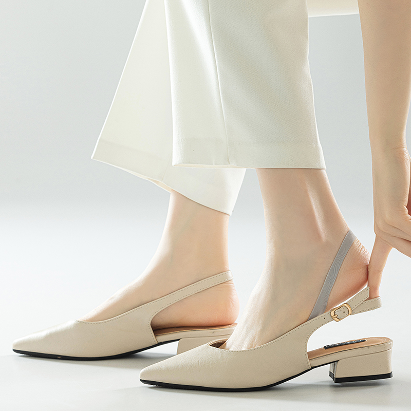 夏季配高跟鞋袜子女吊带浅口隐形袜前脚掌袜冰丝半掌袜防磨脚船袜 - 图1