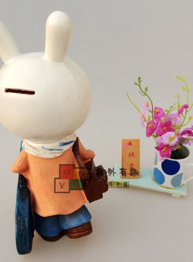 流氓兔公仔手办装饰摆件兔子卡通