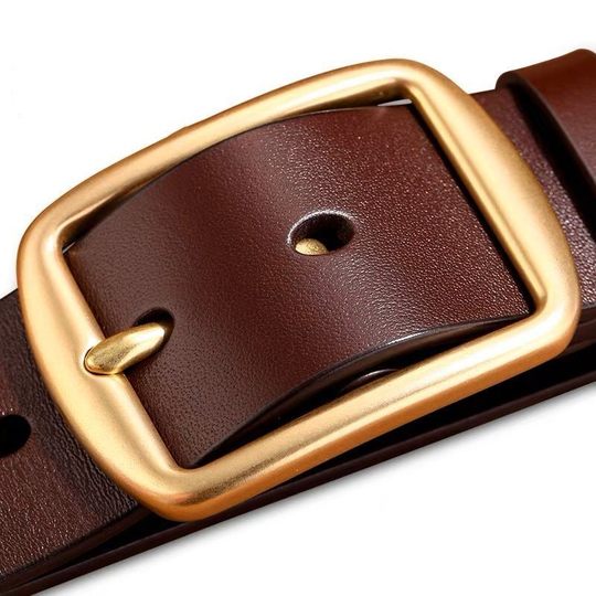 Cuir de vachette première couche pour hommes, cuivre pur, livré avec perforateur