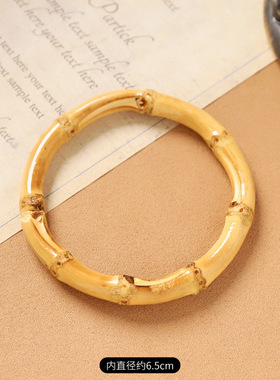 木质波西米亚风复古手镯