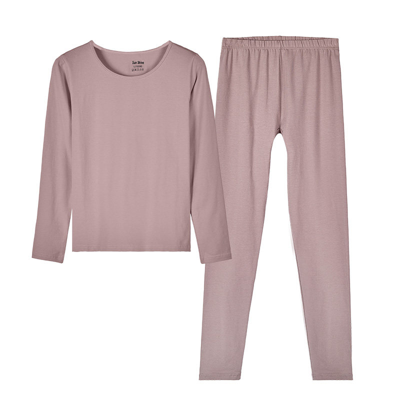 女士纯棉套装少女青年打底秋衣 唐宫美人内衣保暖套装