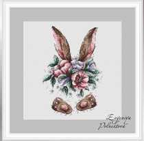 Cross embroidered saga format XSDs redrawn source files Electronic drawings Rabbit ears