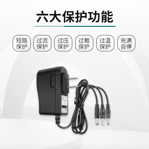 7.4V8.4V1A2A3A指纹锁筋膜枪美容注氧仪2串18650锂电池圆孔充电器 - 图3
