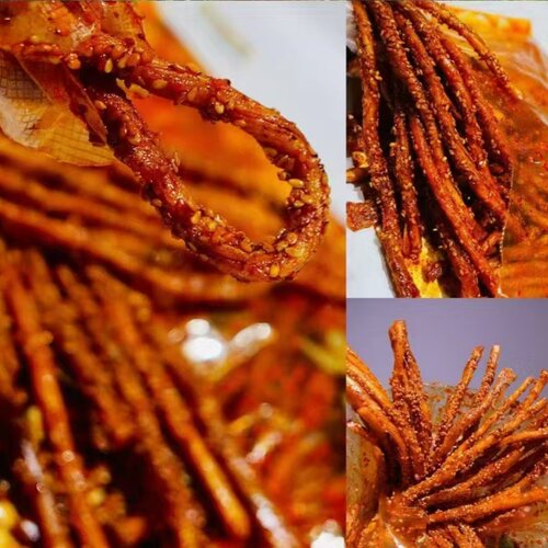 稞间辣条168g辣子芝麻烧筋吃货零食麻辣解馋零食小吃儿时面筋素食 - 图0