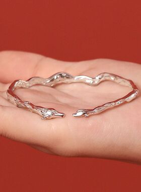 ALPS OTOME/乙女 灵驹马手镯女款女生实心生肖镯子本命礼物送女友