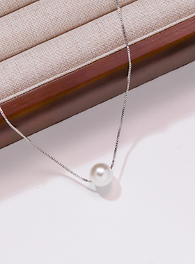 基础款式 细链配独颗珍珠精致百搭简约而不失贵气尽显温柔气质