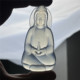 Xiu jade Guanyin pendant with natural fidelity and simple style