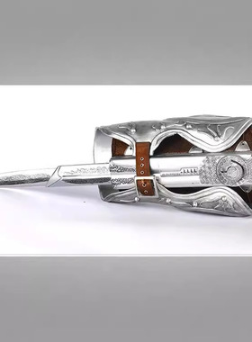 刺客信条3 神刃 Ezio COSPLAY道具 1:1 袖中剑袖箭可弹射模型