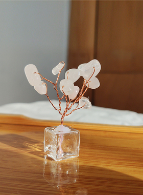 纯手工迷你微观日系车饰水晶树