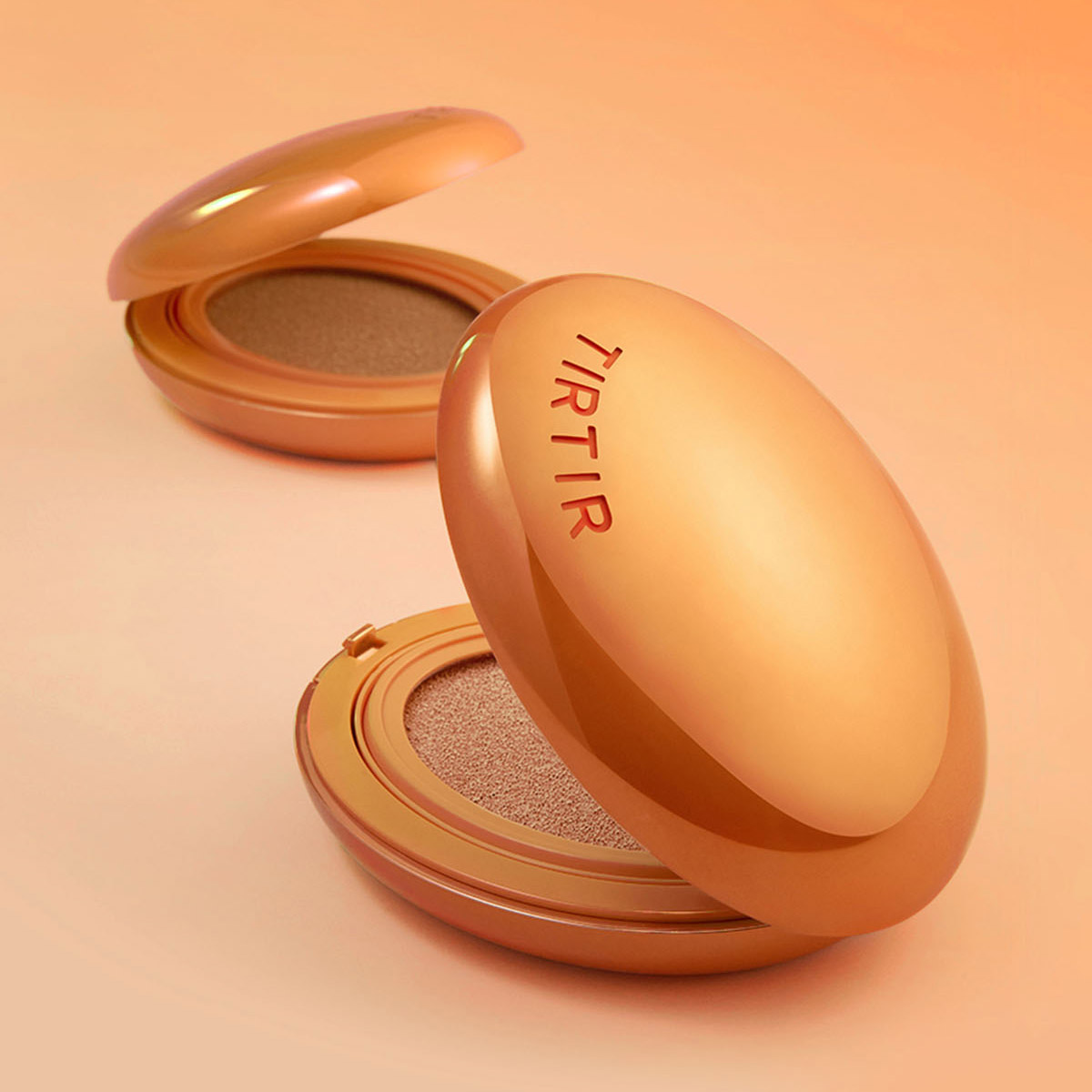 【韩国直邮】TIRTIR 2025新版保湿遮瑕持久妆效防晒气垫粉底 橘色 - 图1