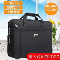 Men Business Computer Bag Handheld Oxford Cloth Briefcase Large Capacity Single Shoulder Skew Satchel Cross a4 File Archive Bag