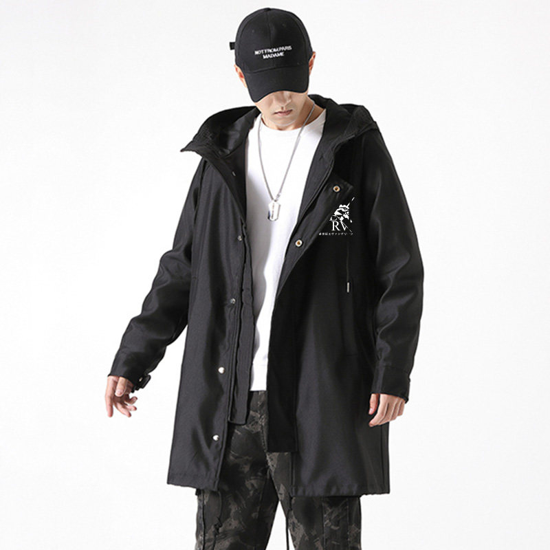 秀洛新世纪福音战士eva联名衣服初号机风衣男中长款冬季卫衣周边 秀洛旗舰店 淘优券