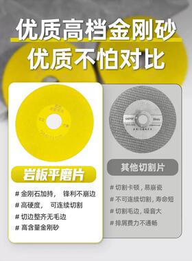 岩板平磨切割片瓷砖玻璃大理石材专用修边打磨钎焊金刚砂磨片