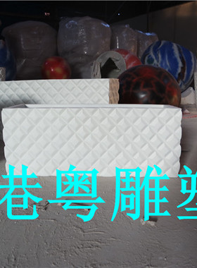 玻璃钢花盆商场美陈座椅摆件定制