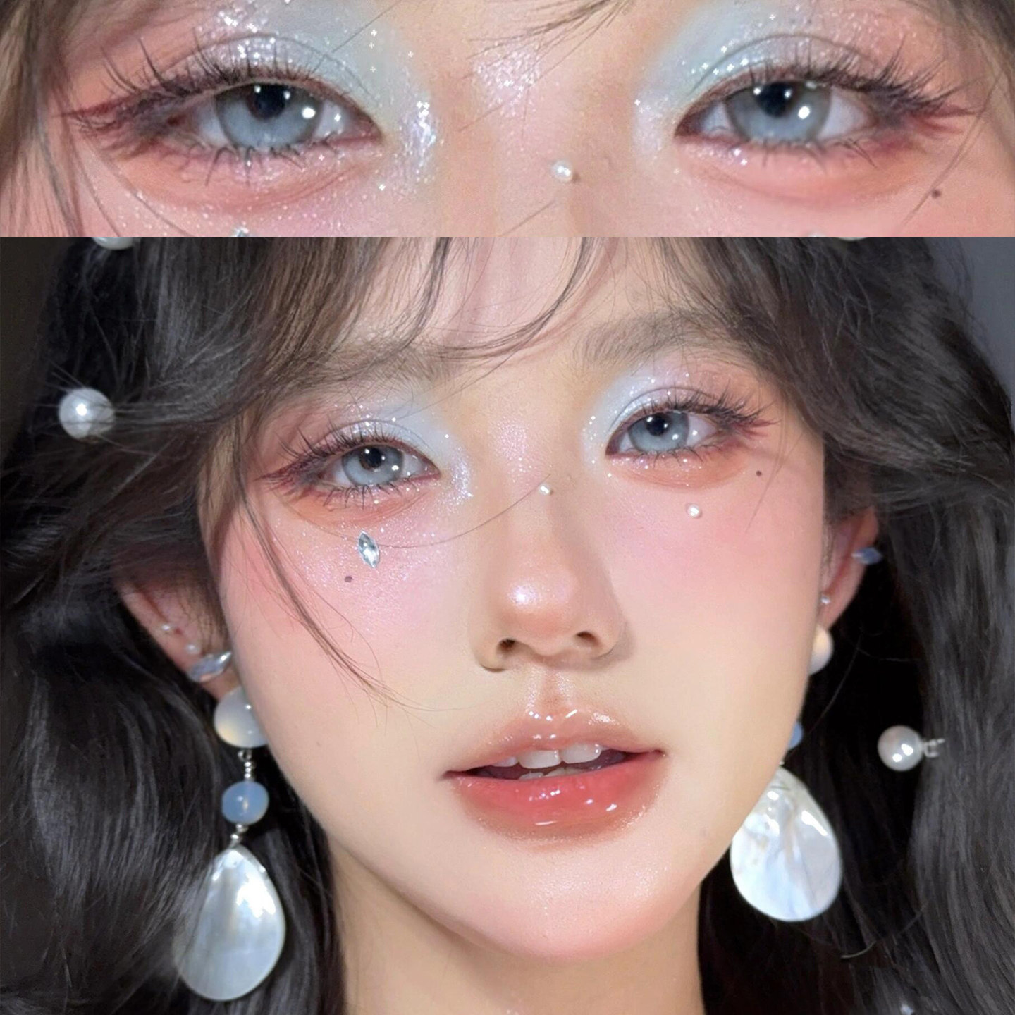 花知晓贝壳珍珠系列六色眼影盘天鹅芭蕾哑光腮红高光膏修容一体盘,淘宝优惠券,粉丝福利购,淘宝优惠卷