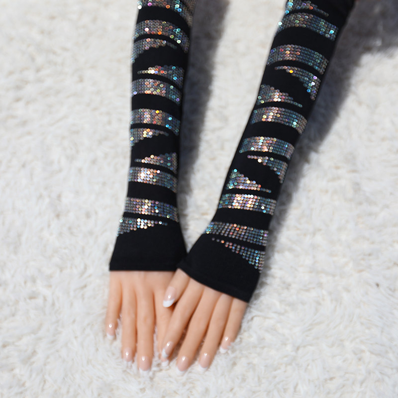 冰丝袖套字母夏季薄款防紫外线户外韩版性感卡通亮钻防晒手臂套袖,淘宝优惠券,粉丝福利购,淘宝优惠卷