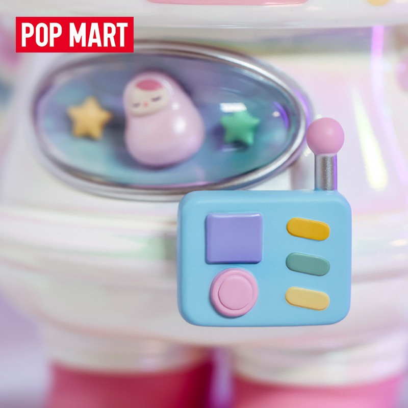 POP MART泡泡玛特 PUCKY毕奇太空猫宇航员大号手办潮玩 艺术摆件 - 图0