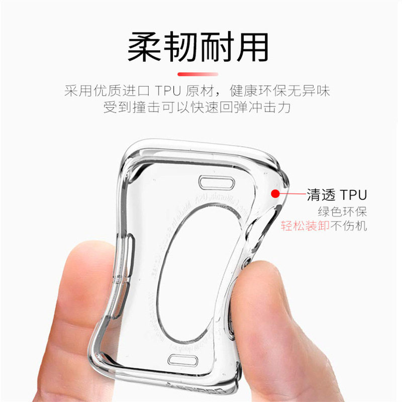 适用苹果手表S11applewatchS10软硅胶套iwatchS9/8/7/6/5/4/se3高清透明表壳水凝膜ultra3半包TPU手表保护壳,淘宝优惠券,粉丝福利购,淘宝优惠卷