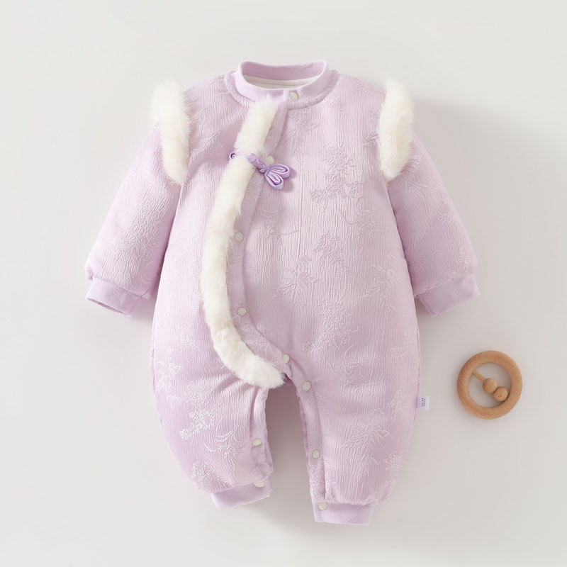 品牌撤柜清仓冬季婴儿连体衣加厚宝宝国风旗袍新生儿满月周岁礼,淘宝优惠券,粉丝福利购,淘宝优惠卷