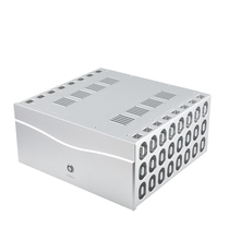 CJ191 full aluminum side heat dissipation 4420 large A pure rear stage luxury class A power amplifier case (CNC deep processing)