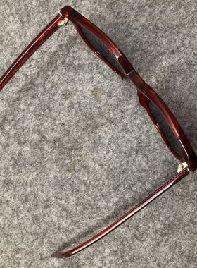 墨镜红色透明框复古风太阳眼镜