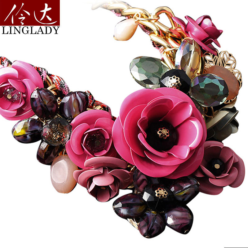 伶达饰品名媛气质春之华尔兹锁骨链 伶达饰品项链