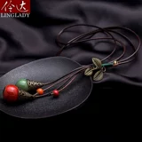 Ожерелье, длинный свитер, модный ретро аксессуар с кисточками, в корейском стиле, европейский стиль