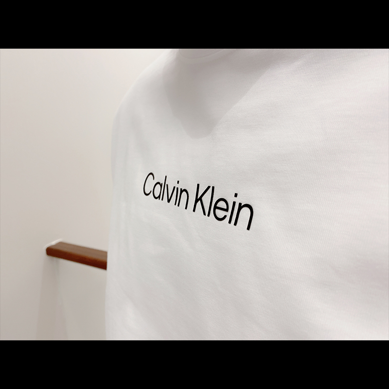 Calvin Klein CK男士秋季圆领纯棉长袖T恤印花时尚休闲打底CM3-68 - 图2