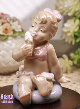 英国欧式风儿童房独特小萝莉摆件