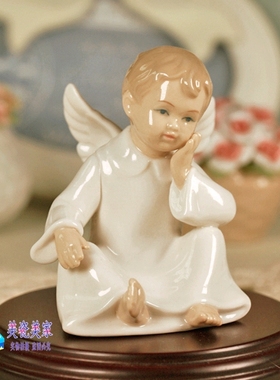 特价外贸高端品牌陶瓷小天使摆件