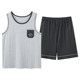 Summer pure cotton vest shorts pajamas men