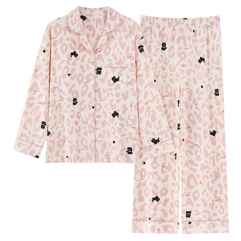 芬腾可安春秋季长袖睡衣女秋款纯棉套装家居服可外穿全棉2025新款,淘宝优惠券,粉丝福利购,淘宝优惠卷