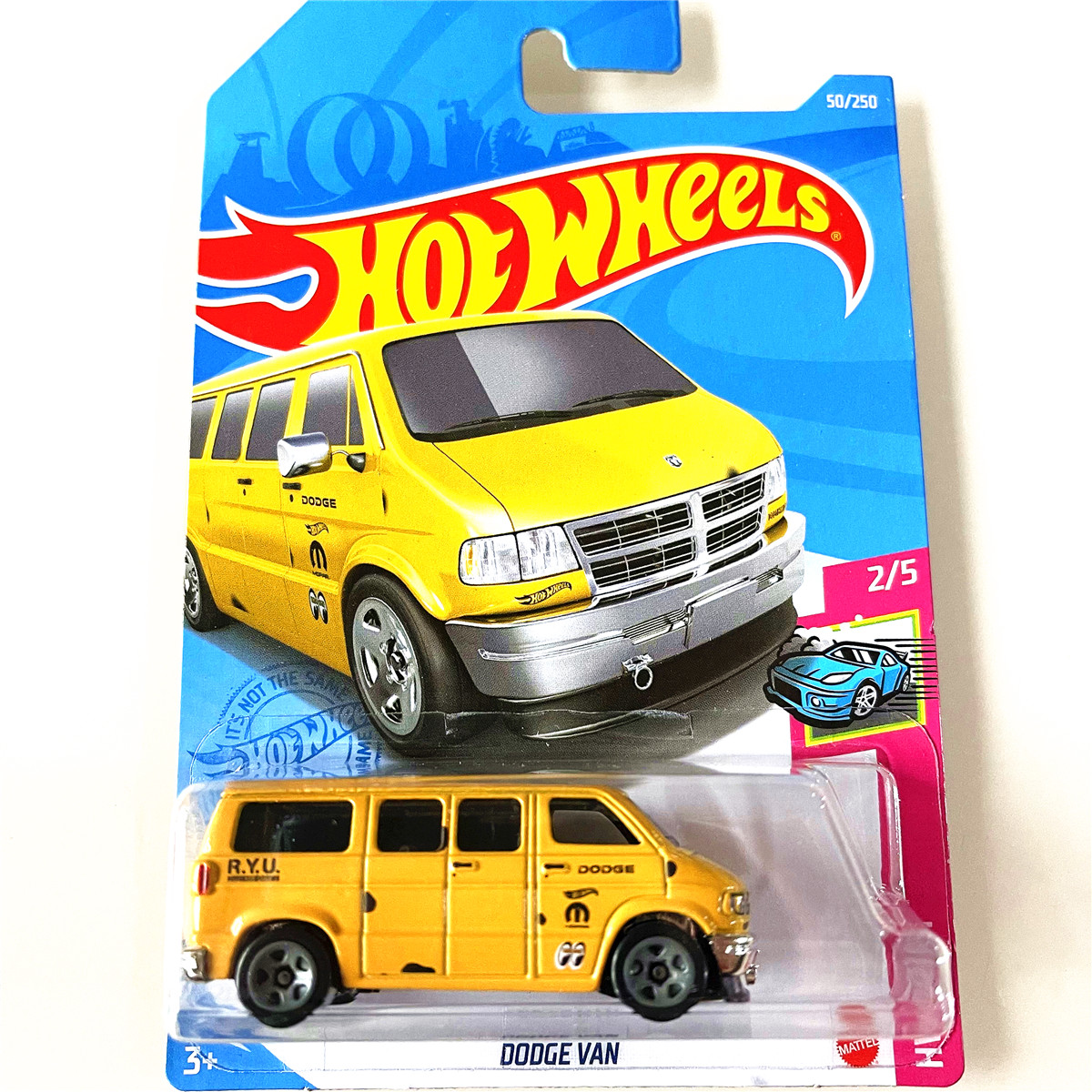 美泰HOTWHEELS风火轮火辣小跑车C4982023HCGB道奇面包车dodge VAN - 图1