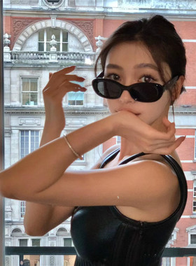 遮阳椭圆时尚男女明星同款太阳镜